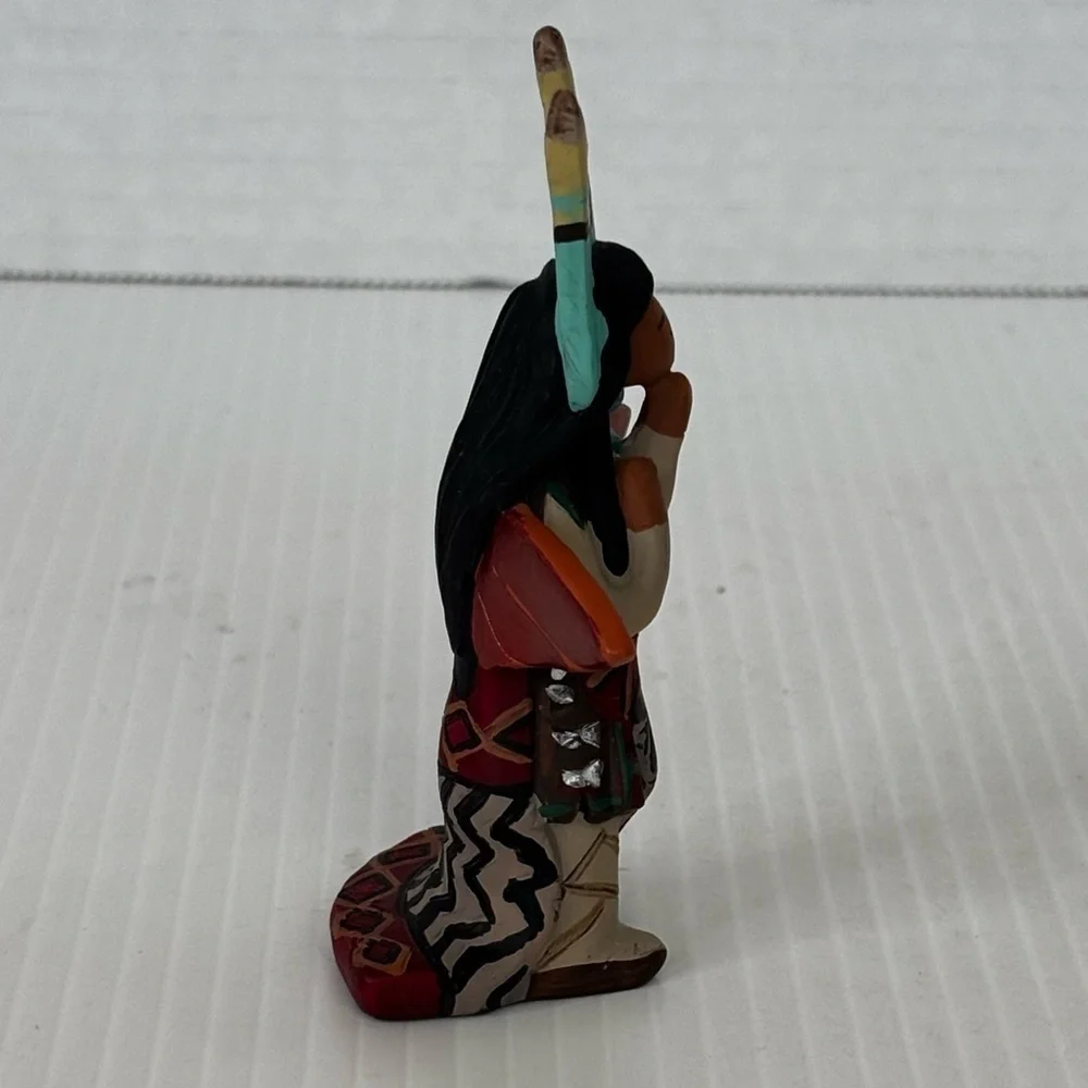 Native American Indian Woman Angel April Roma DeVivaldi (signed Back Bottom)